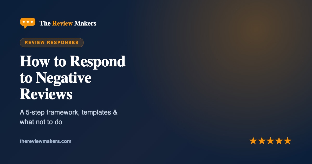 How to Respond to Negative Reviews: Templates, Examples & What Not to Do (2026)